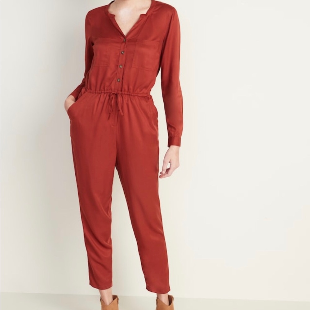 Old Navy Tierra Red Jumpsuit